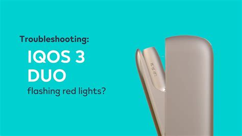 iqos 3 flashing red light.